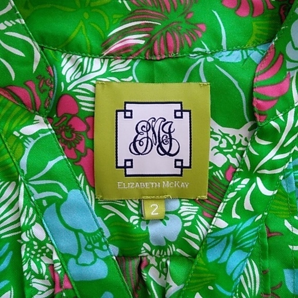 Elizabeth McKay Charlotte Silk Popover Blouse Size - 2 - Picture 10 of 16